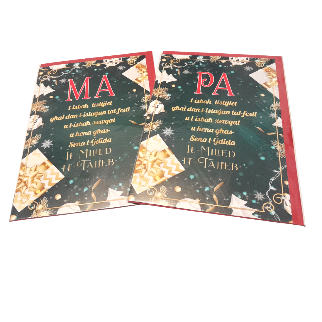 Christmas Cards - Maltese Christmas Cards: Ma/Pa - Pa