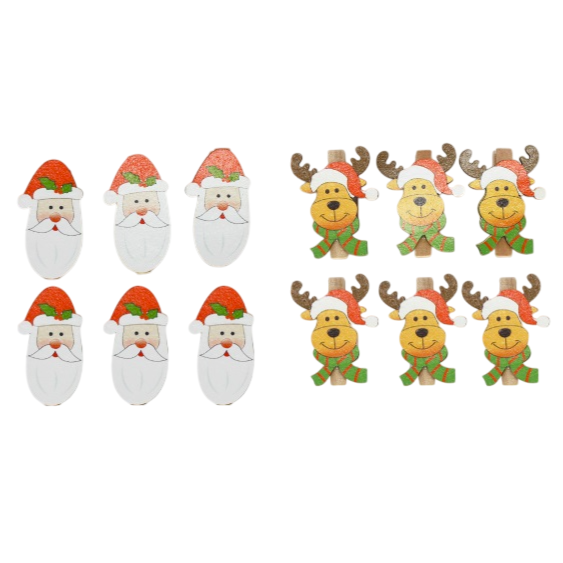 Christmas - Christmas Clips/Pegs - Reindeer