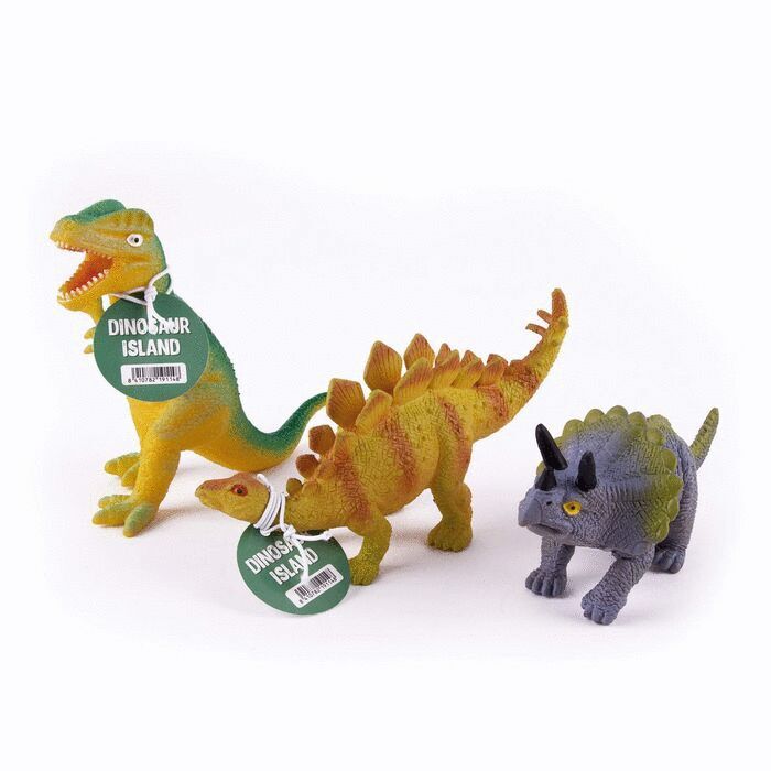 Silicone Squeeze Dinosaurs - (Apli) - Green Dilophosaurus
