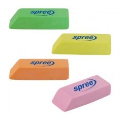 Erasers - Small Neon Erasers - (Spree) - Green
