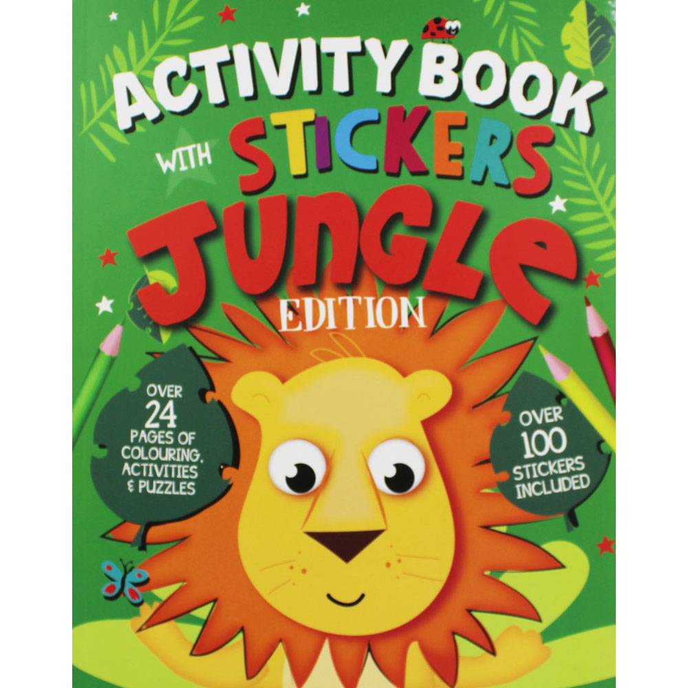 Activity Books - Activity Books With Stickers - (Eurowrap) - Jungle