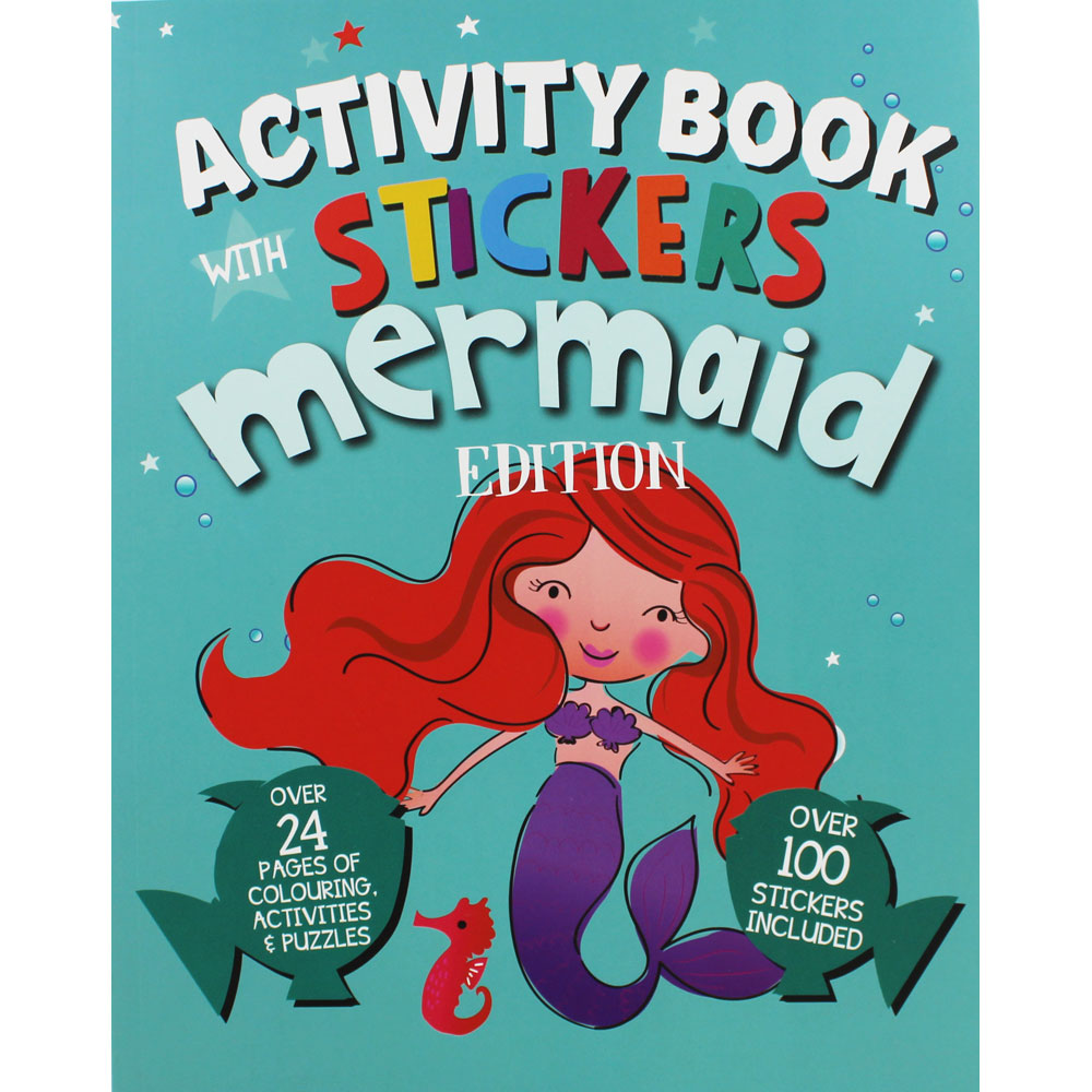 Activity Books - Activity Books With Stickers - (Eurowrap) - Mermaid