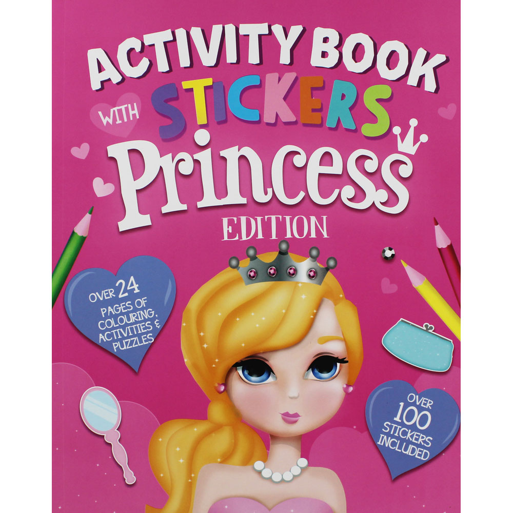 Activity Books - Activity Books With Stickers - (Eurowrap) - Princess
