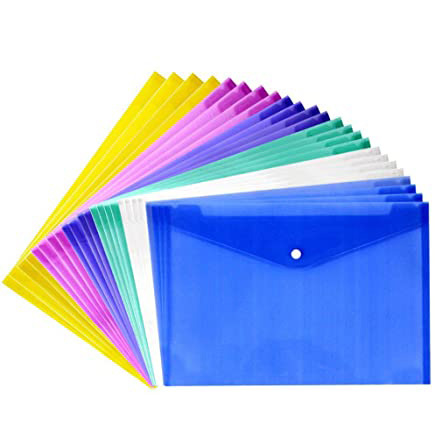 Folders - Transparent A3 Button Folder