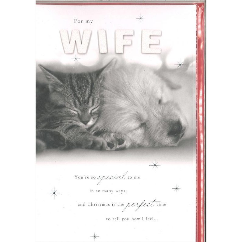 Christmas Cards - 23 by 15cm - For My Wife