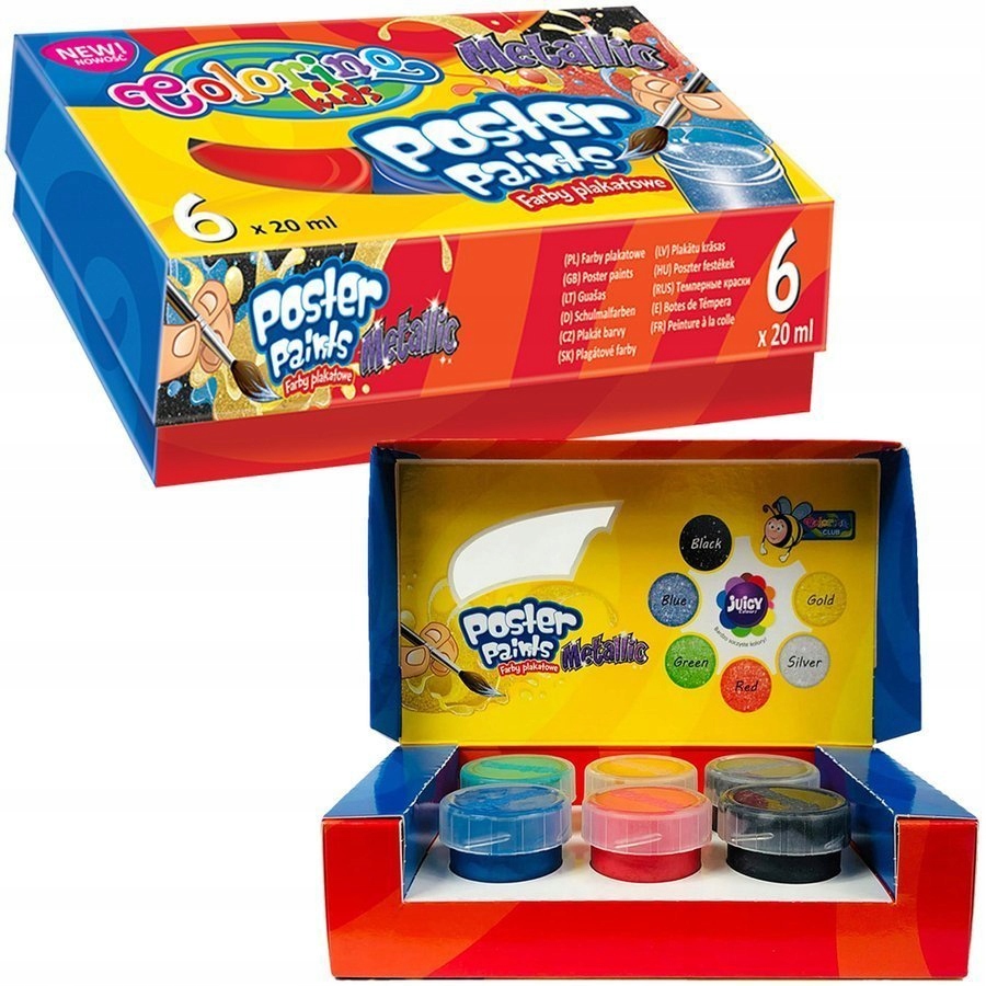 Paint - Neon or Metallic Poster Paints - (Colorino)