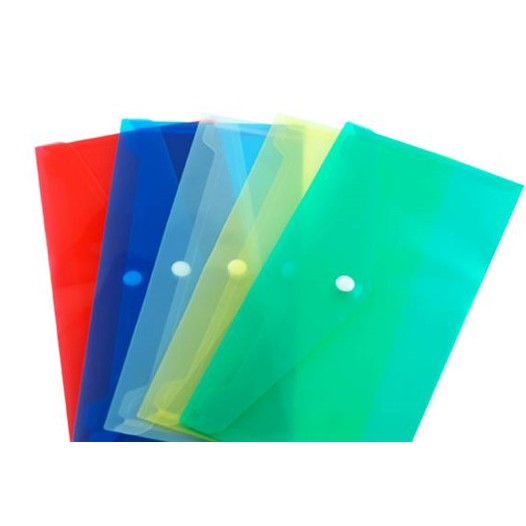 Folders - Transparent DL Size Button Folder - (My Desk)