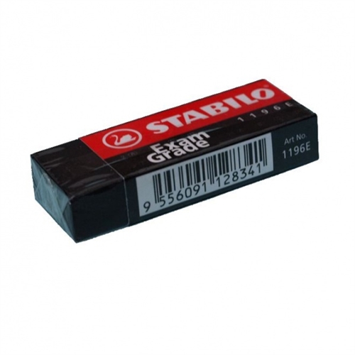 Erasers - Black Eraser Exam Grade Large - (Stabilo)