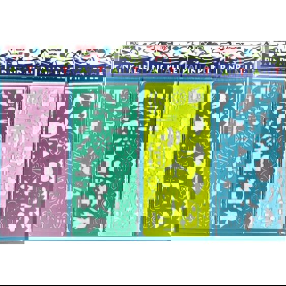 Stencils - Stencils with Patterns - (Cox) - Pink