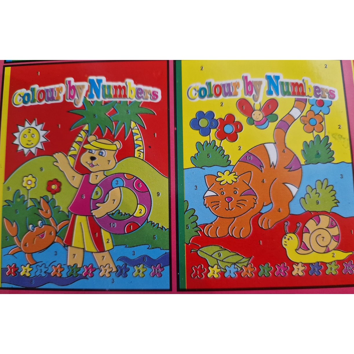 Colouring Books - Colour By Numbers - (Richard) - Yellow with Cat