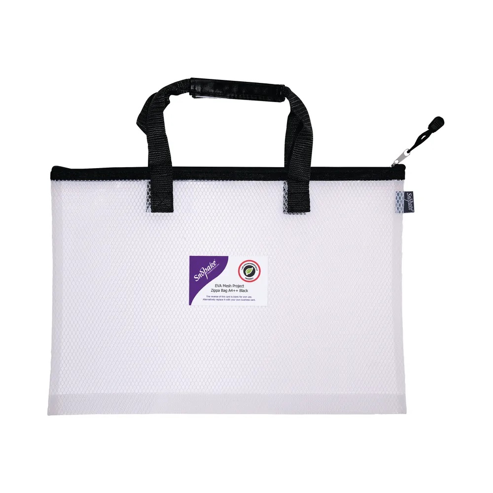 Folders - A4+ Mesh Zippa Bag with Carry Handle - (Snopake)