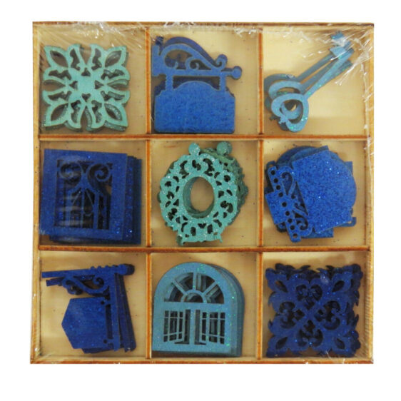 Crafts - Wooden Embellishments - (Craft Sensations) - Blue