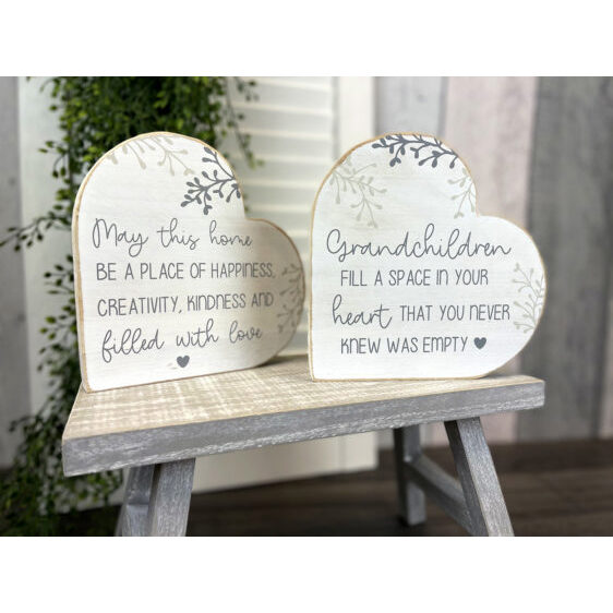 Wooden Hearts - Heart Blocks Stand - (Richard lang) - Grandchildren...
