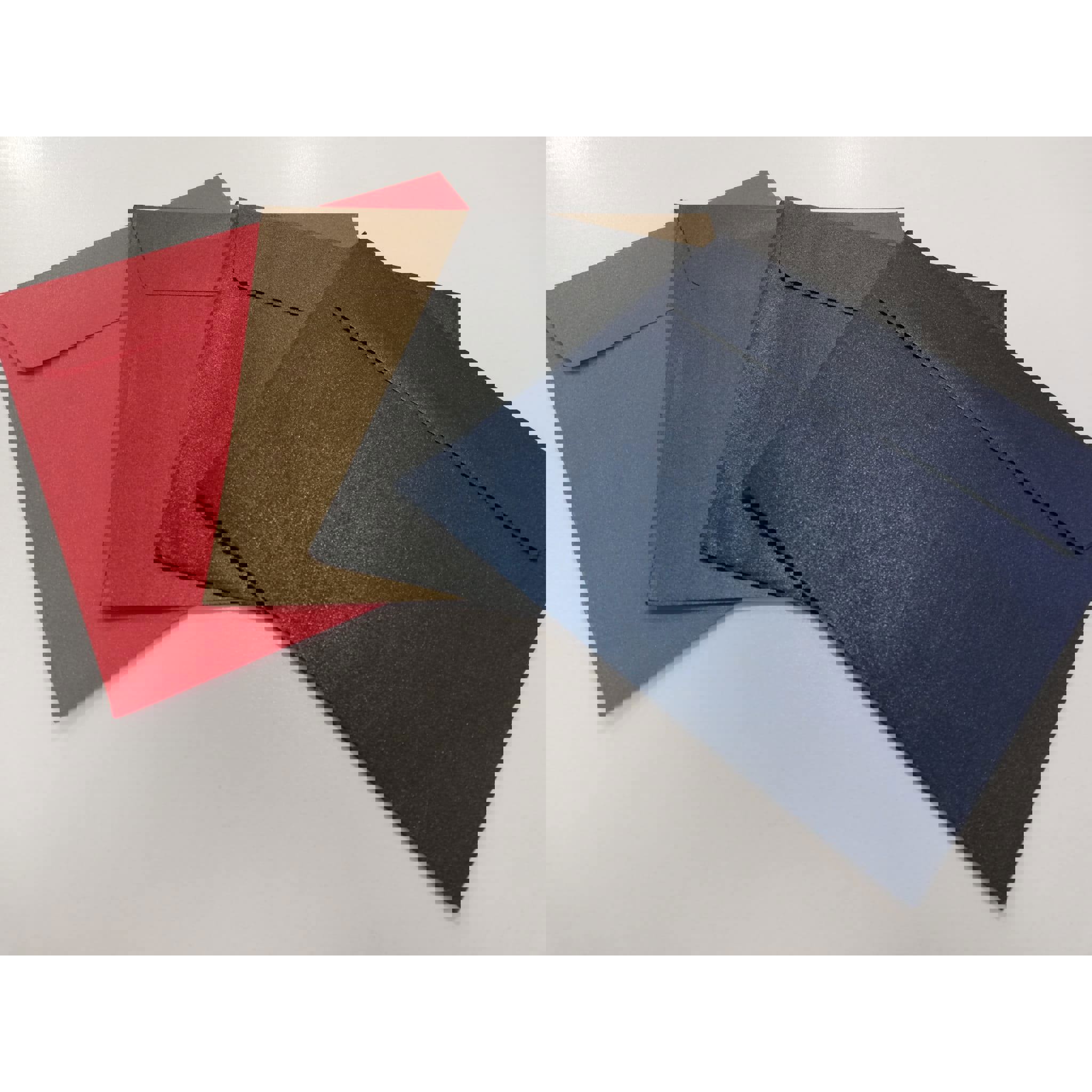 Envelopes - Coloured Metallic Square Envelope 17cm - Bronze