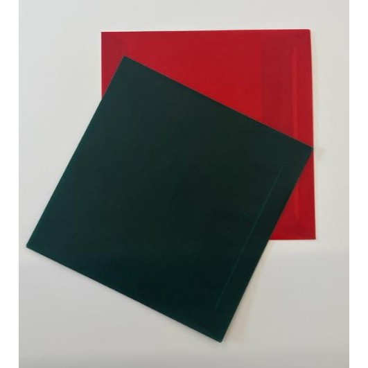 Coloured Envelopes - DL or square size Translucent Envelope - Square: Green