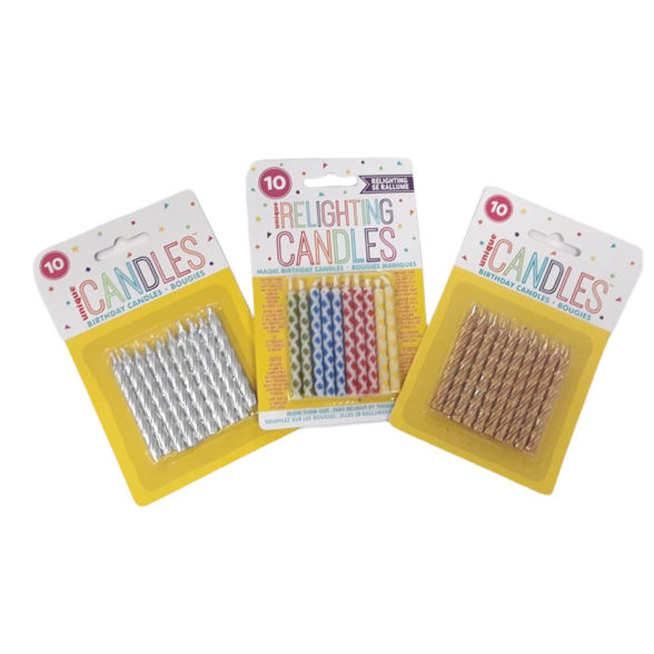 Birthday Candles Set of 10 - (Unique)