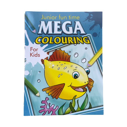 Colouring Books - Junior Fun Time Mega Colouring Book For Kids - (Richard) - For Kids Fish