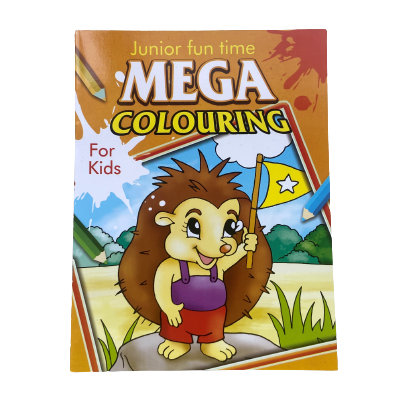 Colouring Books - Junior Fun Time Mega Colouring Book For Kids - (Richard) - For Kids Hedgehog