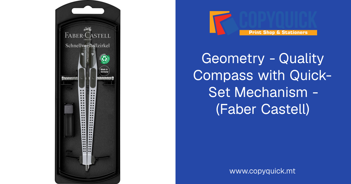 Geometry - Quality Compass with Quick-Set Mechanism - (Faber Castell ...