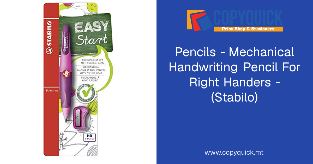 Pencils - Mechanical Handwriting Pencil For Right Handers - (Stabilo ...