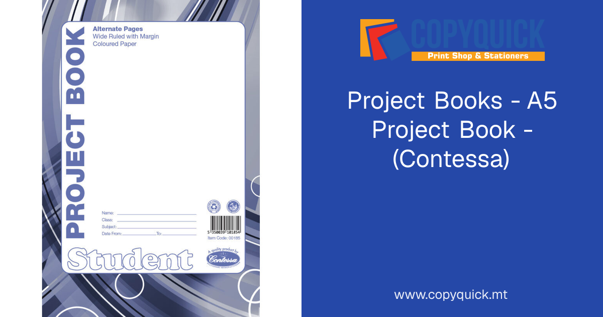 Project Books - A5 Project Book - (Contessa) | CopyQuick