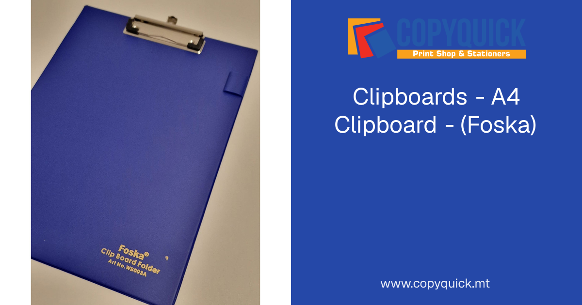 Clipboards - A4 Clipboard - (Foska) | CopyQuick