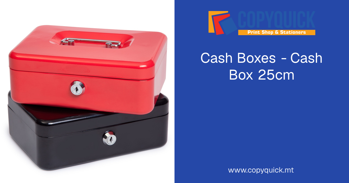 Cash Boxes - Cash Box 25cm | CopyQuick
