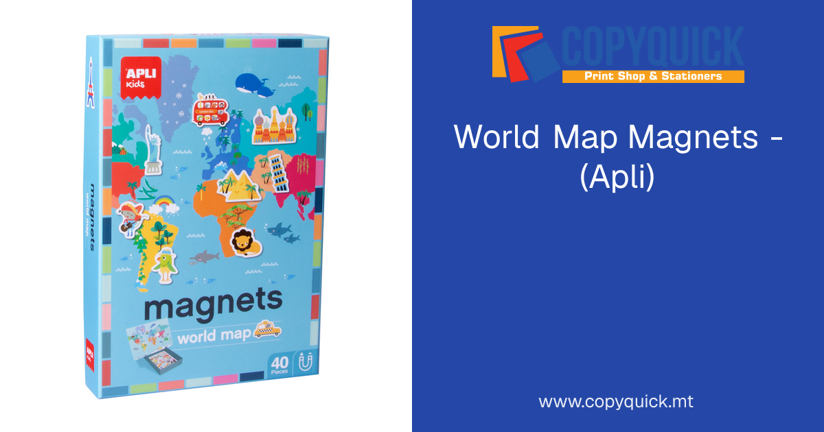 World Map Magnets - (Apli) | CopyQuick