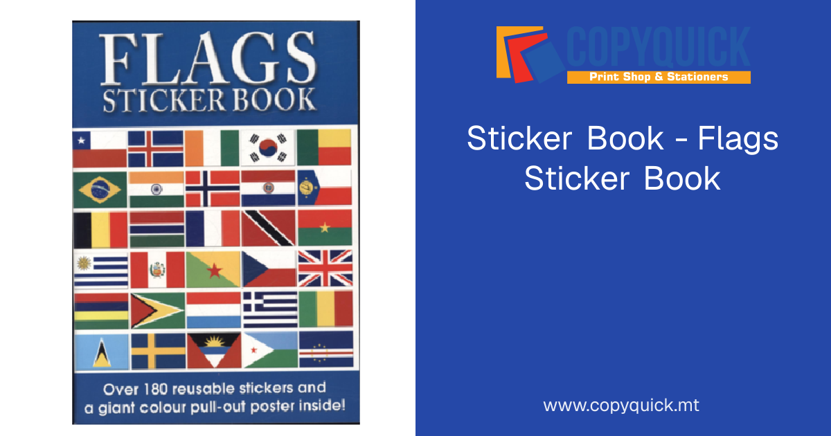 Sticker Book - Flags Sticker Book | CopyQuick