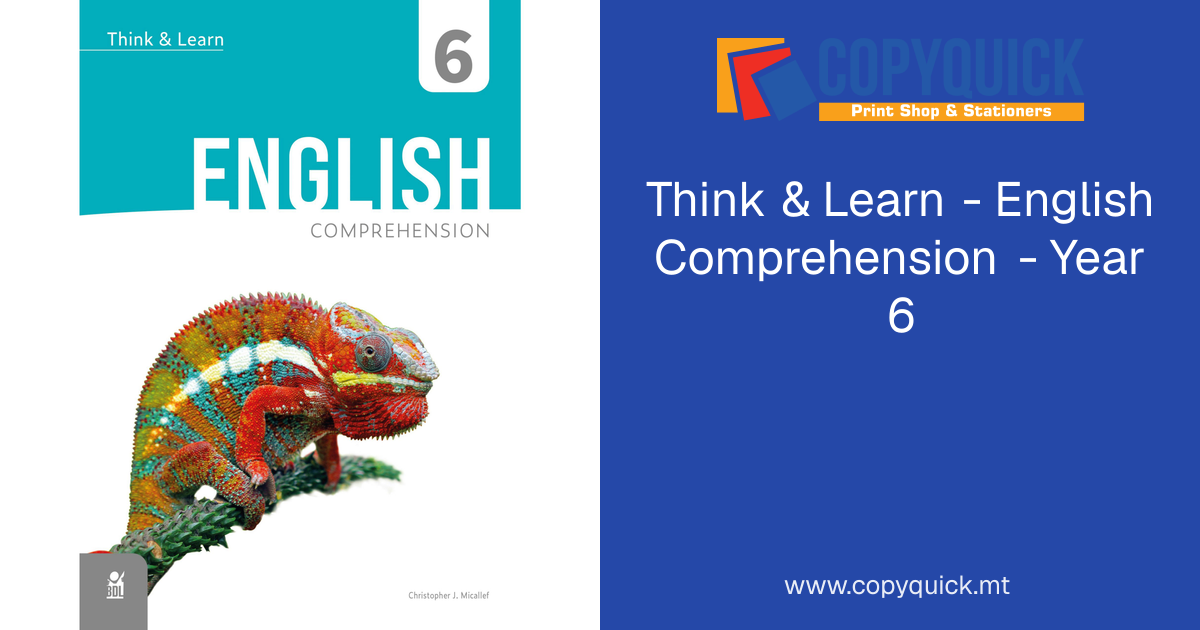 Think & Learn - English Comprehension - Year 6 | CopyQuick