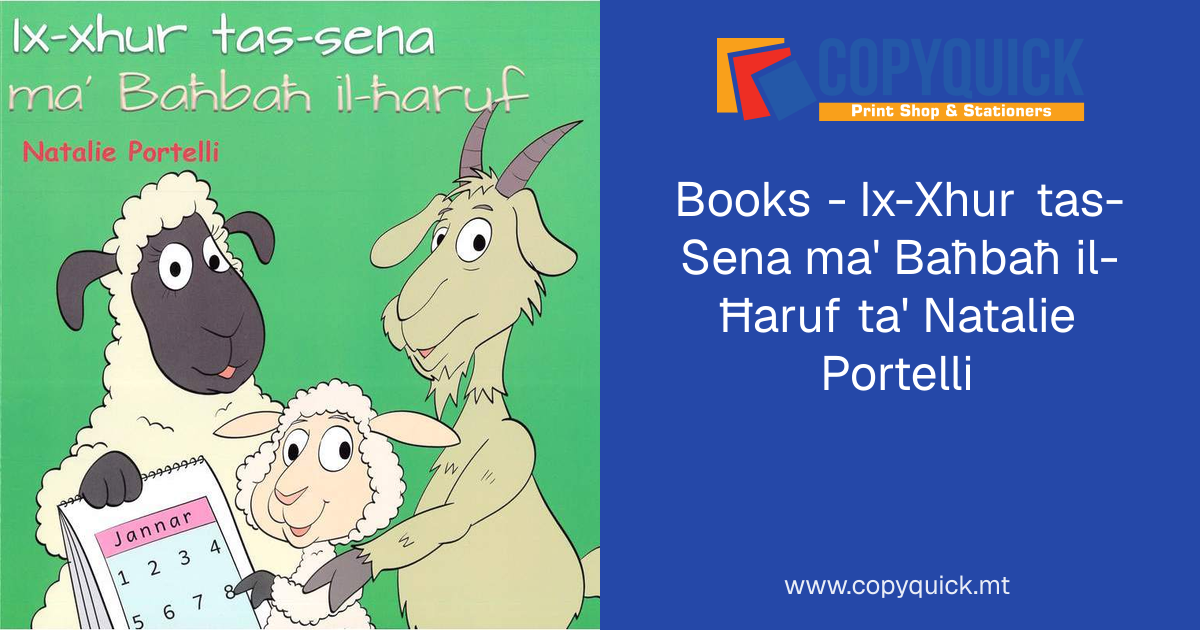 Books - Ix-Xhur tas-Sena ma' Baħbaħ il-Ħaruf ta' Natalie Portelli ...