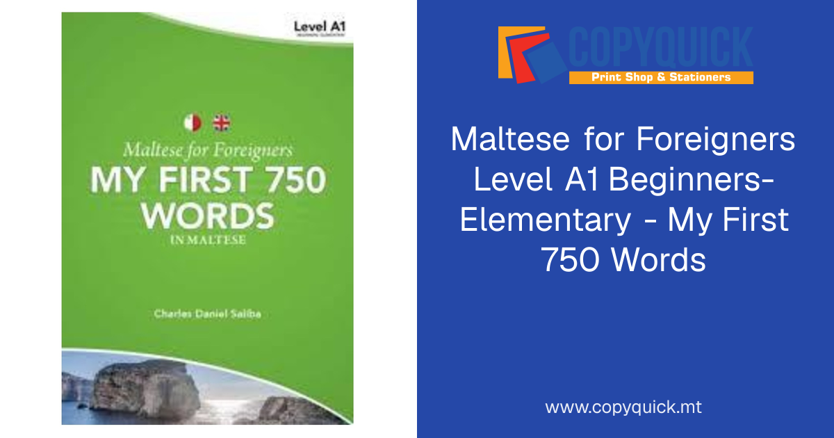 Maltese for Foreigners Level A1 Beginners-Elementary - My First 750 ...