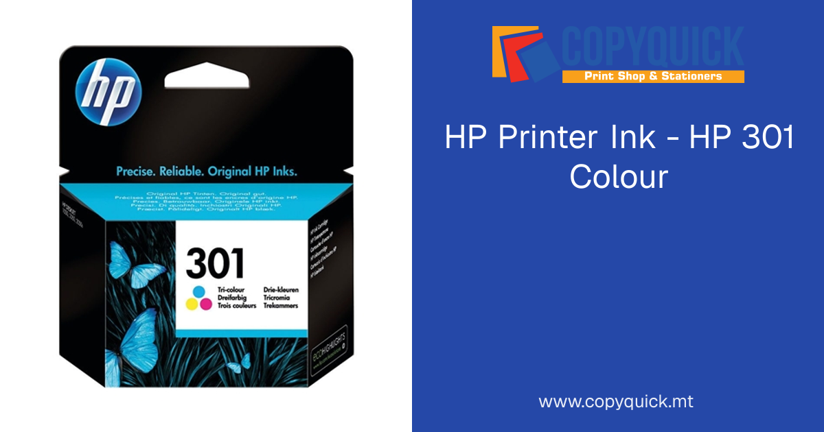 HP Printer Ink - HP 301 Colour | CopyQuick