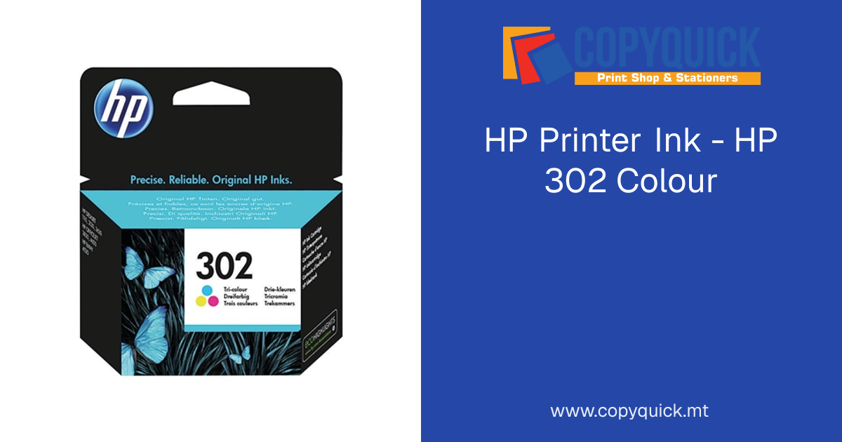 HP Printer Ink - HP 302 Colour | CopyQuick