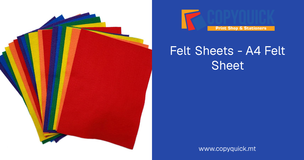 Felt Sheets - A4 Felt Sheet | CopyQuick