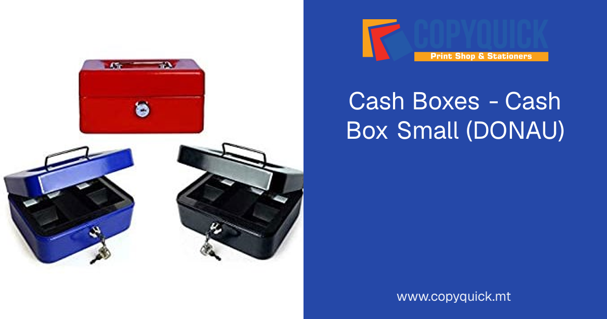 Cash Boxes - Cash Box Small (DONAU) | CopyQuick