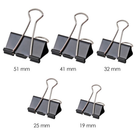 Clips - Box of 12 Binder Clips - CopyQuick